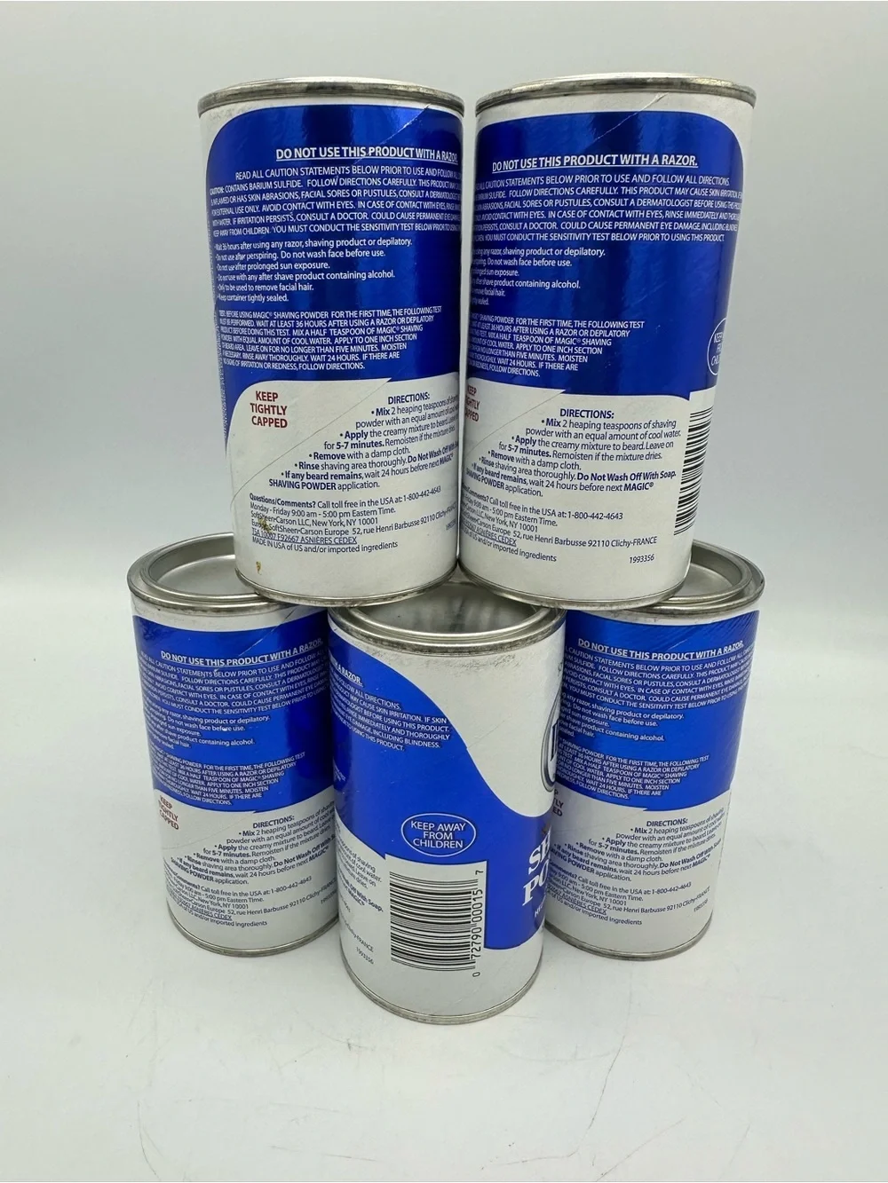 SOFTSHEEN Carson MAGIC SHAVING POWDER Regular Strength 5 oz. Discontinued Qty 5